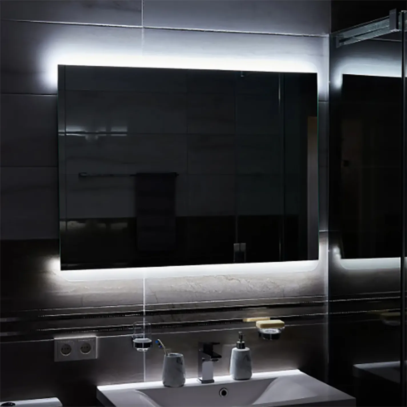 Зеркало Global Glass MR-13 1000х800, с LED-подсветкой - Фото 1
